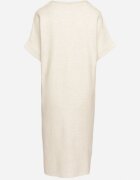 palma Rochie Bej deschis cu vâscoză bumbac și floare 3D detașabilă Zeiada