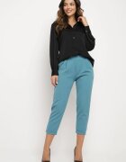  Pantaloni Albaștri 3/4 cu elastic în talie și buzunare Saivie