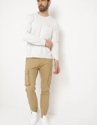  Pantaloni Bej Cargo cu Buzunare Largi Cargo Tennarim