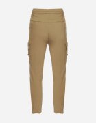  Pantaloni Cargo Bej închis cu bumbac Decorați cu inscripție și cu elastic în talie Tarionna