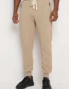  Pantaloni de trening Bej închis din bumbac cu talie înaltă Arliera