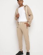  Pantaloni de trening Bej închis din bumbac cu talie înaltă Arliera