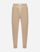  Pantaloni de trening Bej închis din bumbac cu talie înaltă Arliera