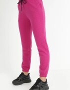  Pantaloni de trening roz cu relief Faboto