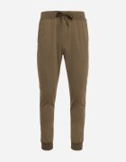  Pantaloni de trening Verde închis cu șnur în talie și talie înaltă Aricasa