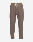  Pantaloni de trening verzi cu bumbac cu talie înaltă și șnururi decorative Arsiala