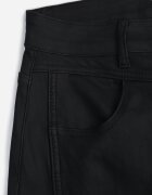  Pantaloni drepți din material cerat Orette Negri