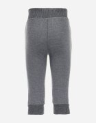  Pantaloni Gri de Trening cu Polar cu Manșete și Imprimeu de Dinozaur Bhrenna