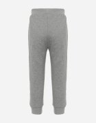  Pantaloni gri închis de trening cu elastic în talie și grafică decorativă Iraven