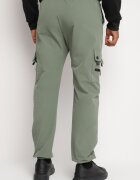  Pantaloni jogger Verde închis cu Buzunare decorative cu capse Lessalia