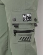 Pantaloni jogger Verde închis cu Buzunare decorative cu capse Lessalia