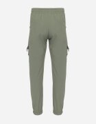  Pantaloni jogger Verde închis cu Buzunare decorative cu capse Lessalia