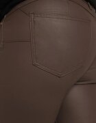  Pantaloni maro închis Skinny Push Up Zami