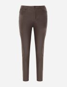  Pantaloni maro închis Skinny Push Up Zami