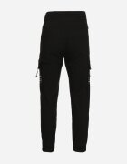  Pantaloni Negri din bumbac tip Cargo cu șnur în talie Lotilie