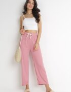  Pantaloni Roz cu elastic în talie și șnur Trivisa