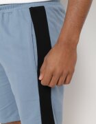  Pantaloni scurți Albastru deschis de bumbac cu elastic în talie cu talie înaltă Nisalia