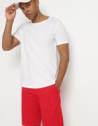  Pantaloni scurți Bermuda Roșii din bumbac cu fermoar și nasture ascuns Vikiidana