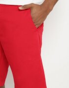  Pantaloni scurți Bermuda Roșii din bumbac cu fermoar și nasture ascuns Vikiidana