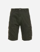  Pantaloni scurți Clasici verde închis de bumbac cu talie înaltă Ivoolia