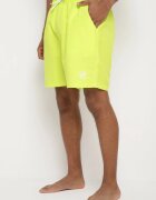  Pantaloni scurți de baie galbeni cu elastic în talie până la genunchi cu buzunare Clinesta