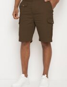  Pantaloni scurți de bumbac Verde închis tip cargo cu buzunare închise cu capse Tiasola