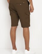  Pantaloni scurți de bumbac Verde închis tip cargo cu buzunare închise cu capse Tiasola