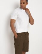  Pantaloni scurți de bumbac Verde închis tip cargo cu buzunare închise cu capse Tiasola