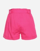  Pantaloni scurți Fucsia cu elastic în talie și curea din material Filalilena