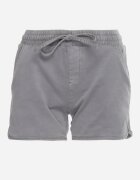  Pantaloni scurți gri de bumbac cu elastic în talie Cazorea