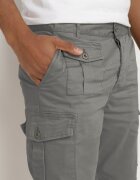 Pantaloni scurți Gri închis din bumbac Stil cargo cu buzunare închise cu capse Tiasola