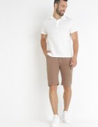  Pantaloni scurți maro cu elastic în talie și manșete rulate Feven