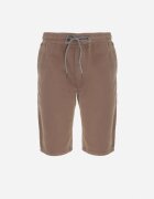  Pantaloni scurți maro cu elastic în talie și manșete rulate Feven