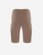  Pantaloni scurți maro cu elastic în talie și manșete rulate Feven