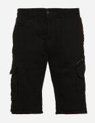  Pantaloni scurți negri clasici de bumbac cu talie înaltă Ivoolia