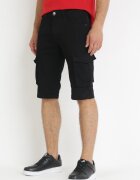 Pantaloni scurți Negri cu Buzunare Largi Cargo Aendlia