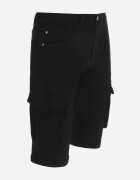  Pantaloni scurți Negri cu Buzunare Largi Cargo Aendlia