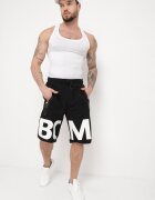  Pantaloni scurți Negri de Trening Până la Genunchi cu Buzunare cu Fermoare Isadorela