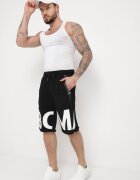  Pantaloni scurți Negri de Trening Până la Genunchi cu Buzunare cu Fermoare Isadorela