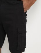  Pantaloni scurți Negri din bumbac Cargo cu buzunare laterale Vikiitae