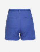  Pantaloni scurți tip bermuda albaștri cu curea din material în talie Rivatha