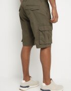  Pantaloni scurți Verde închis din bumbac Cargo cu buzunare laterale Vikiitae