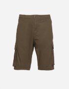  Pantaloni scurți Verde închis din bumbac Cargo cu buzunare laterale Vikiitae