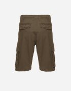  Pantaloni scurți Verde închis din bumbac Cargo cu buzunare laterale Vikiitae