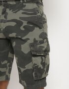  Pantaloni scurți Verzi din Bumbac cu Talie Înaltă și Buzunare Suplimentare Pelia