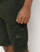  Pantaloni scurți Verzi din bumbac Stil cargo cu clape la buzunare Quoolia