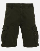  Pantaloni scurți Verzi din bumbac Stil cargo cu clape la buzunare Quoolia