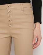  Pantaloni Skinny Bej închis Modelatori din imitație de piele Natividade
