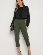  Pantaloni Verzi 3/4 cu Elastic în Talie și Buzunare Saivie