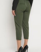  Pantaloni Verzi 3/4 cu Elastic în Talie și Buzunare Saivie